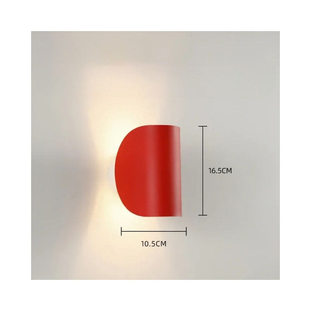 Luz de pared creativa rotativa de Makaron LED