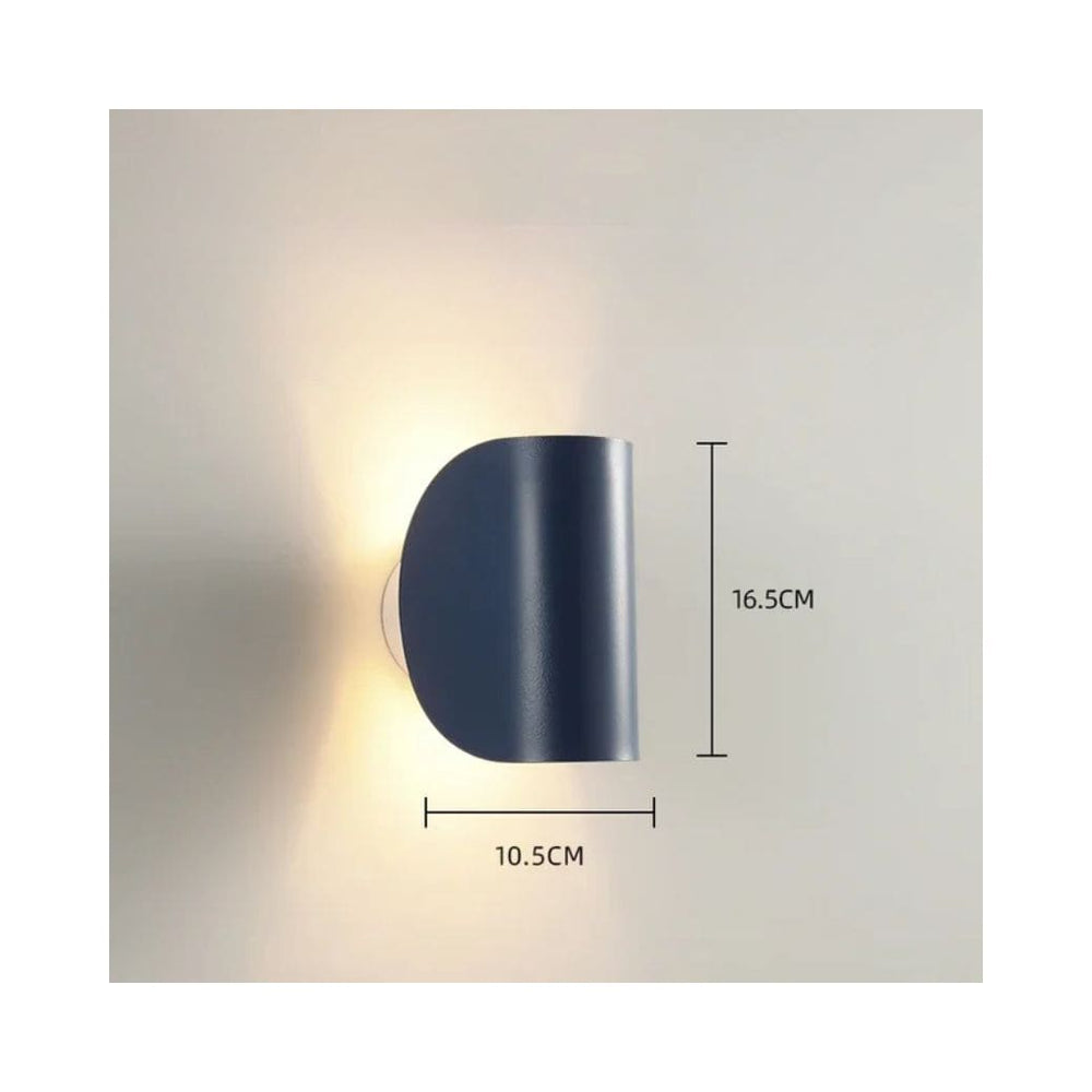 Luz de pared creativa rotativa de Makaron LED