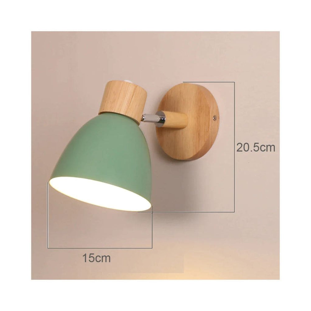 Luz de pared LED nórdica en madera maciza