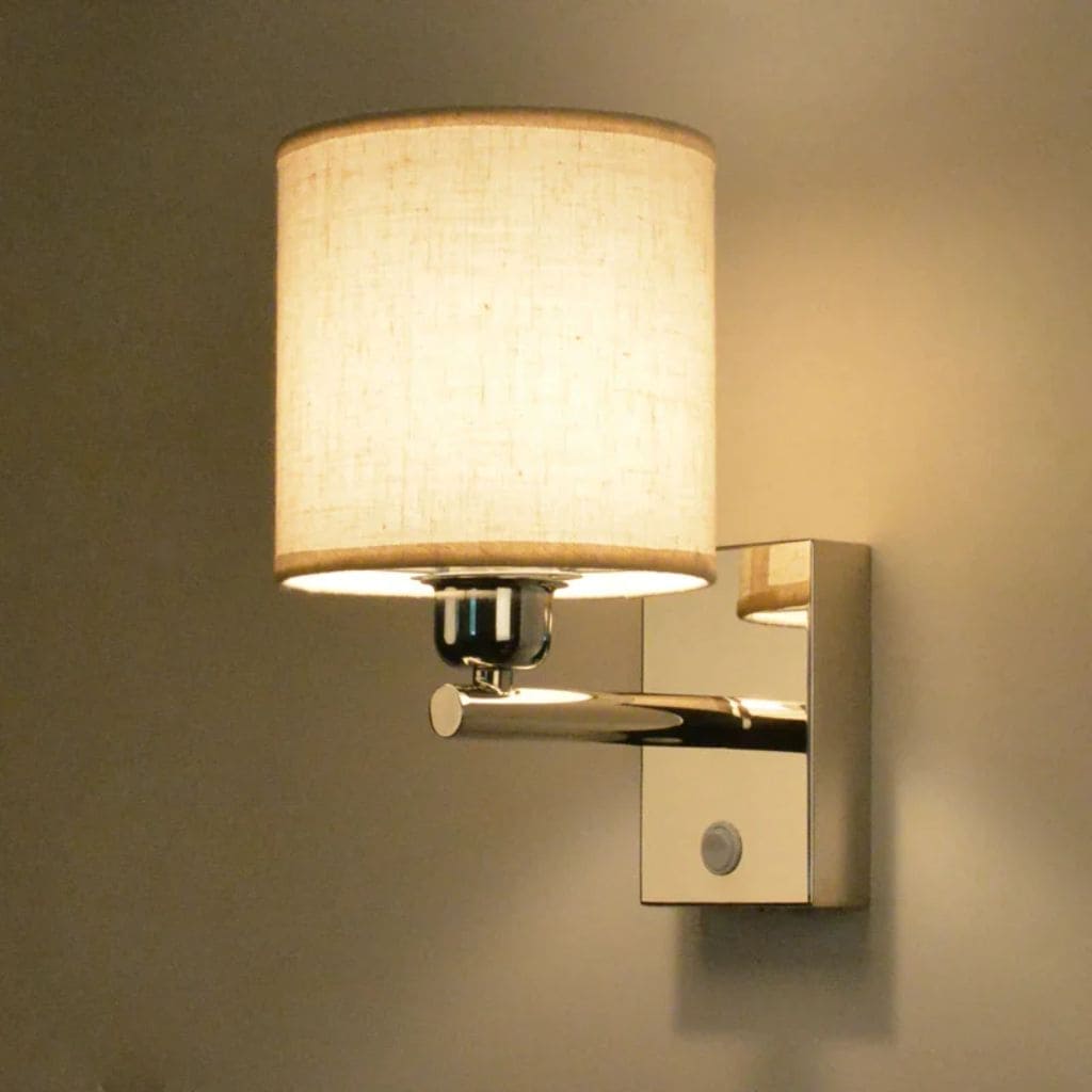 Luz de pared moderna en tela americana con LED