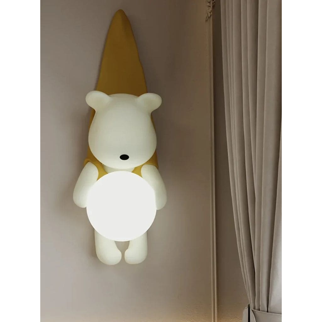 Luz de pared de oso