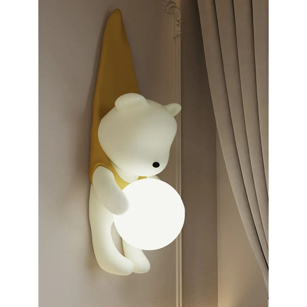 Luz de pared de oso