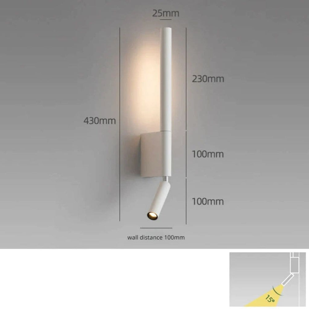 Luz de pared de lectura LED moderna