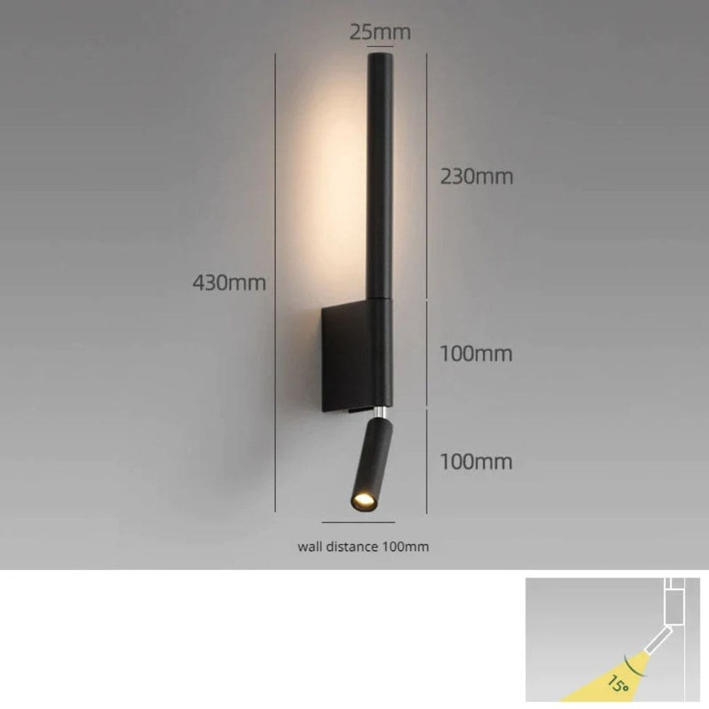 Luz de pared de lectura LED moderna