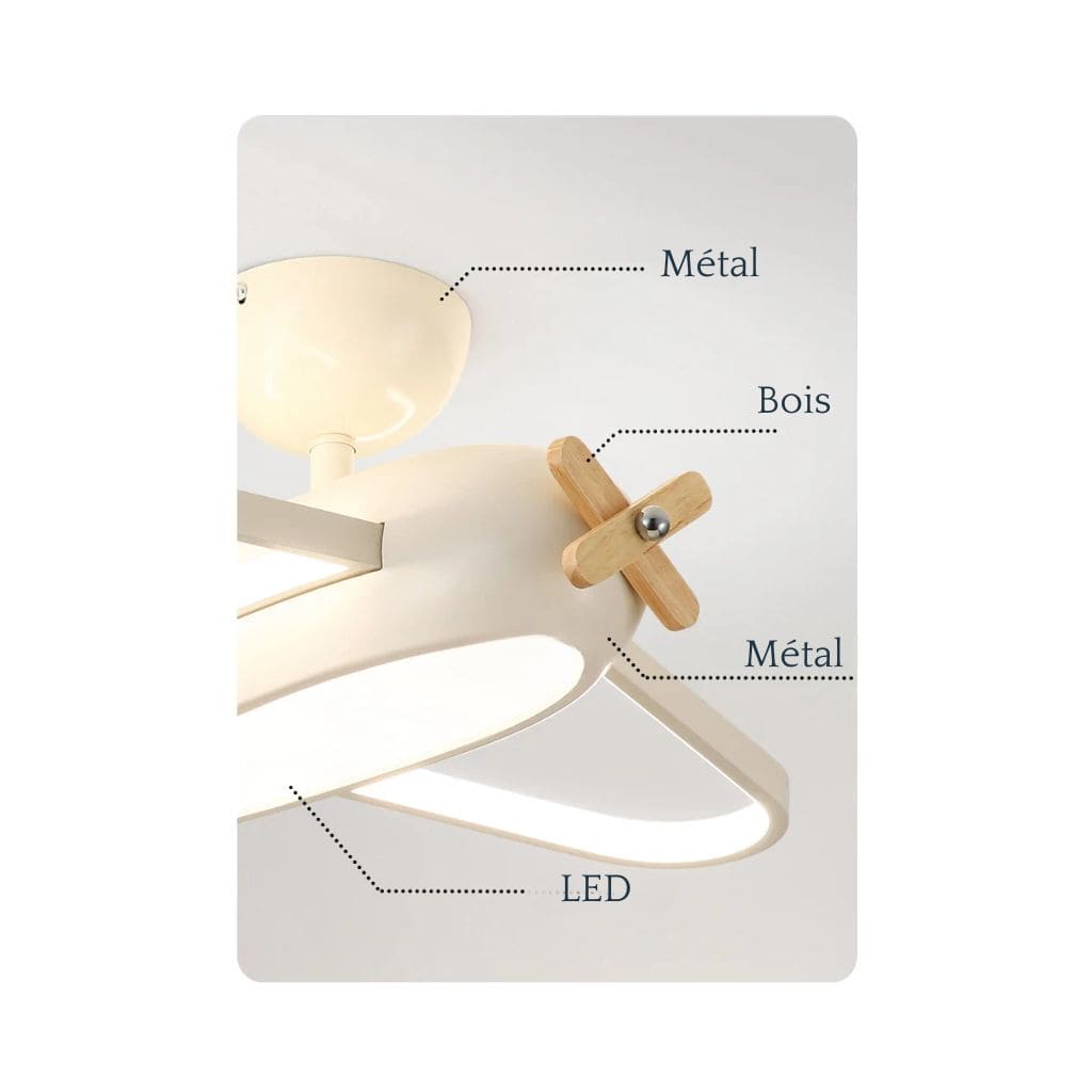 Candelabro infantil en forma de plano