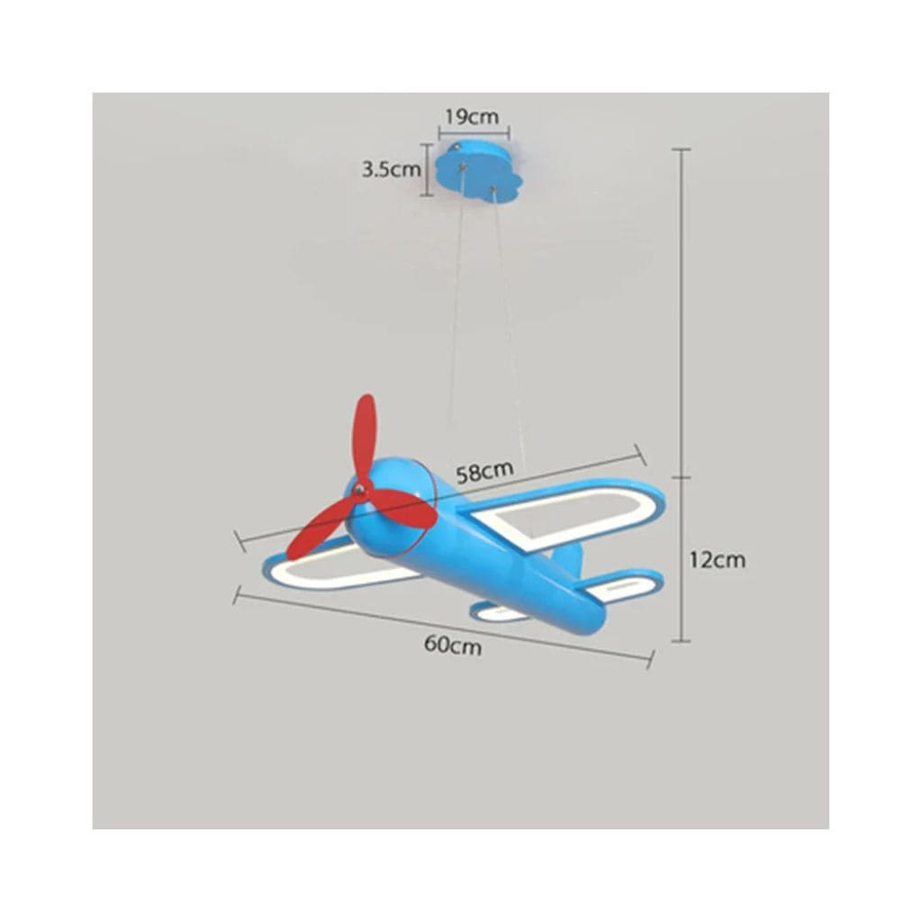 Avión LED encendiendo iluminación