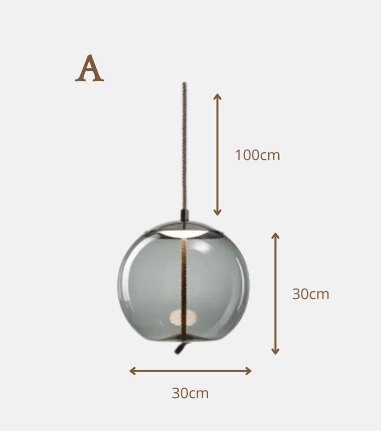 Luz de vidrio nórdico