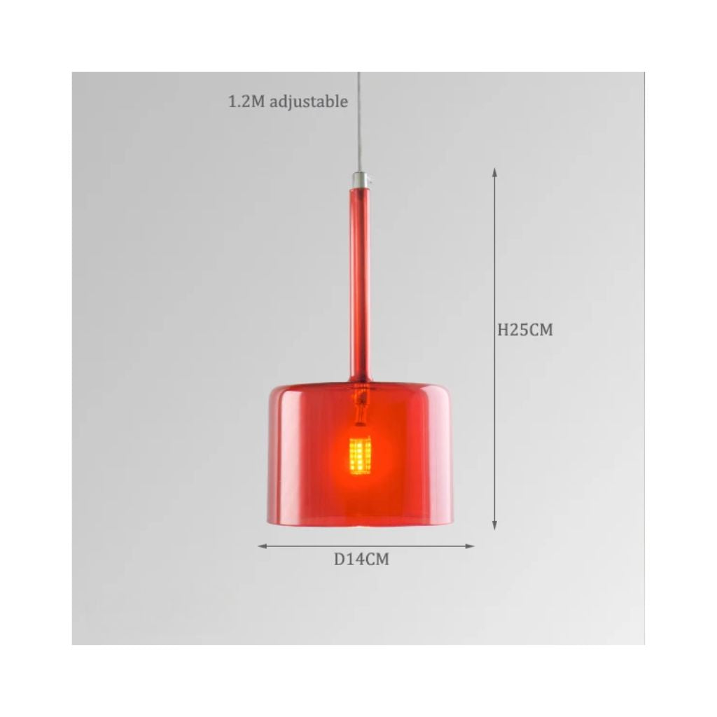 Iluminación de vidrio nórdico