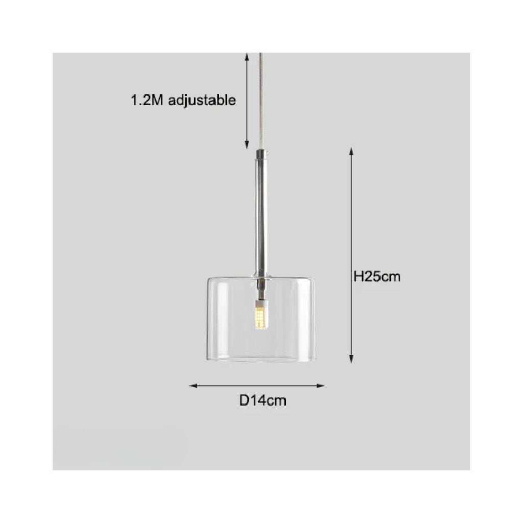 Iluminación de vidrio nórdico