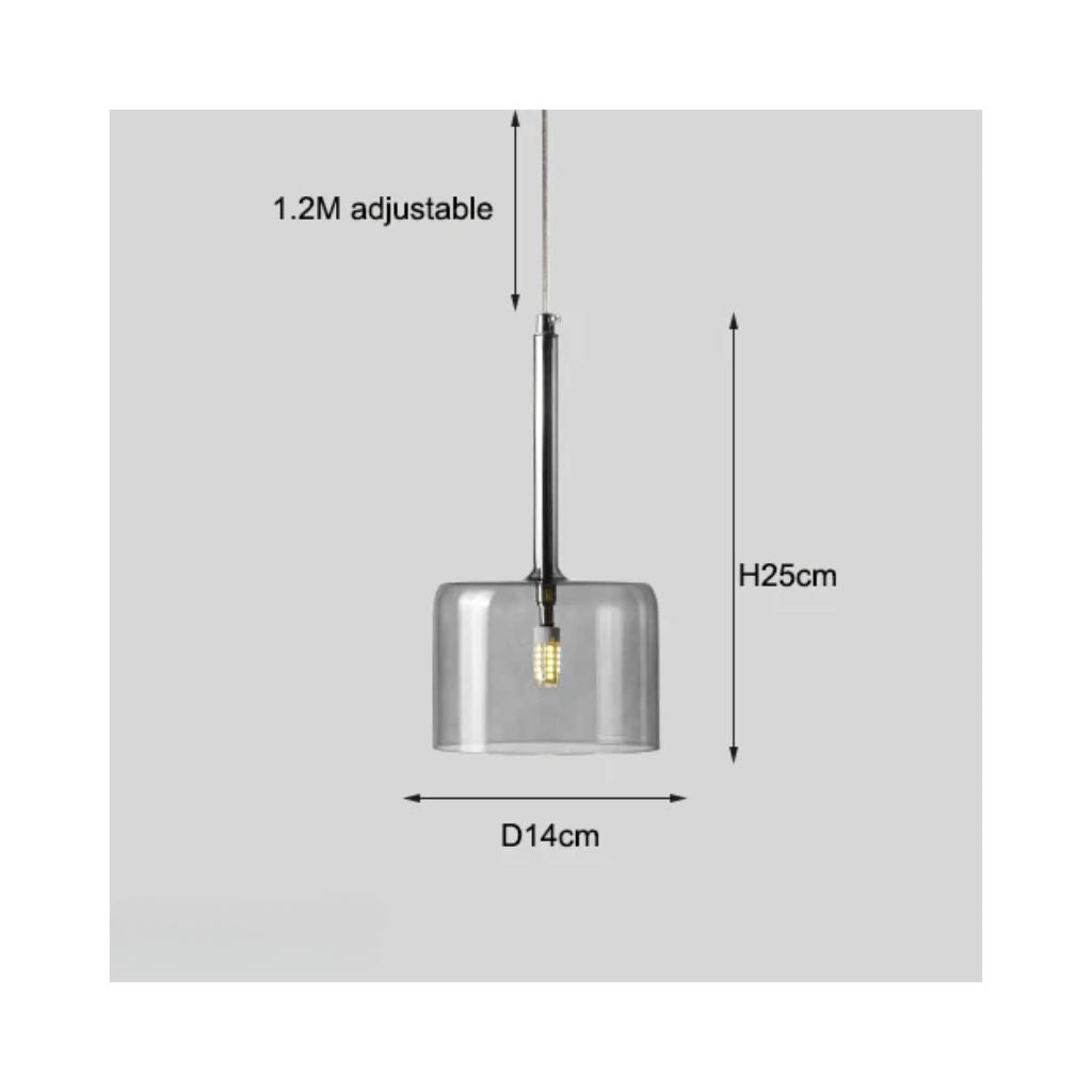 Iluminación de vidrio nórdico