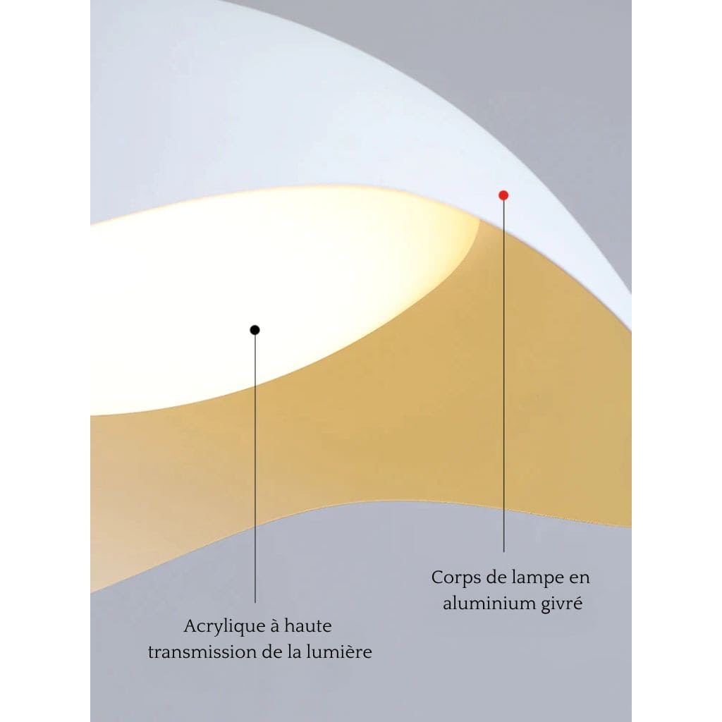 Luces colgantes de LED simples y refinadas