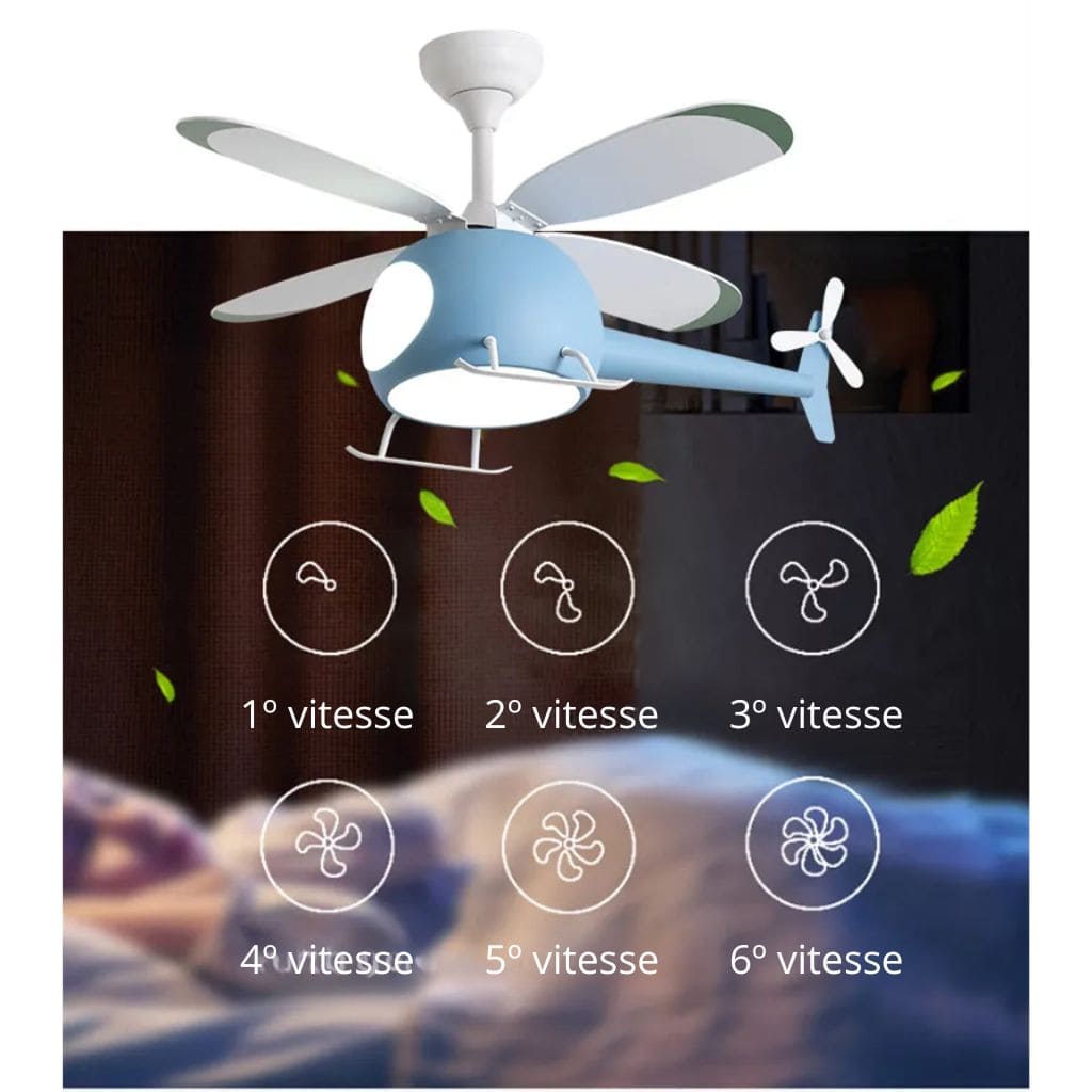 Avión de caricatura LED de lámpara de lámpara de techo moderna