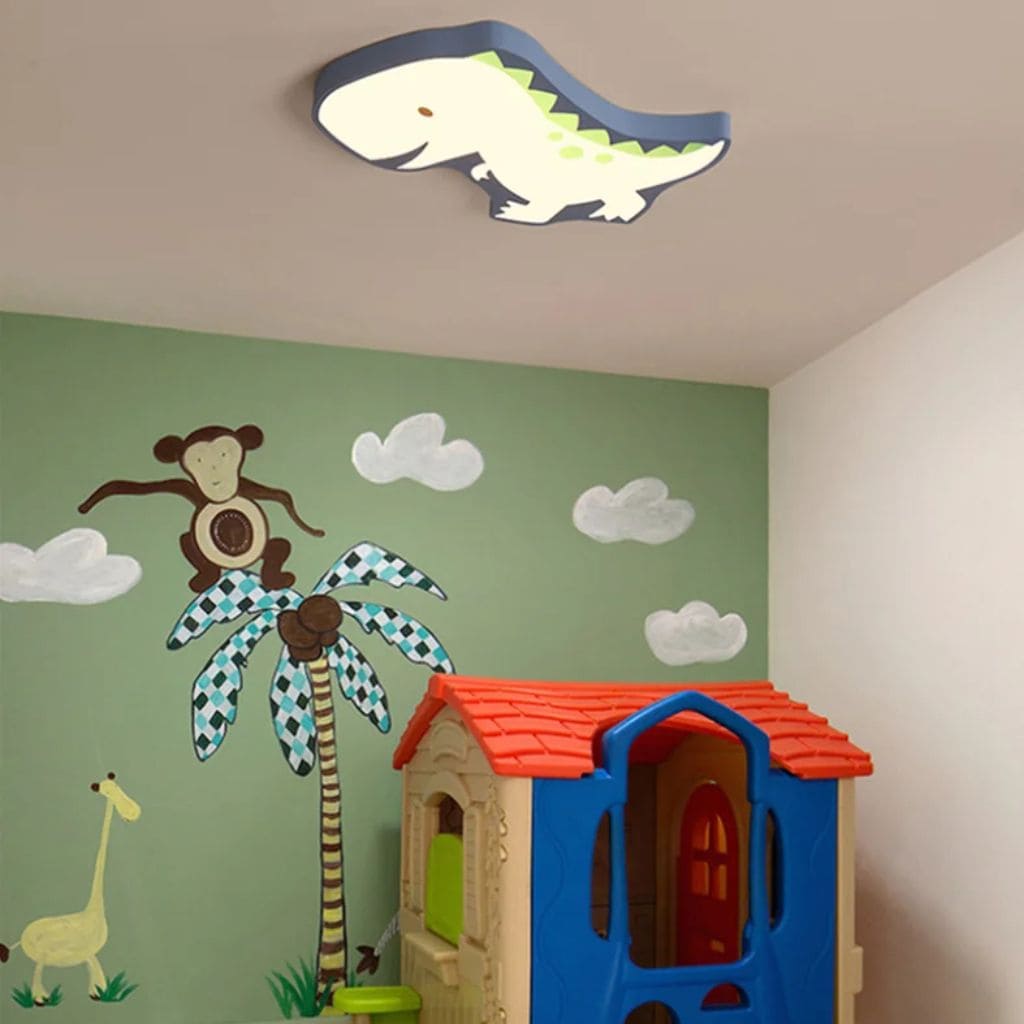 Luz de techo infantil de dinosaurio