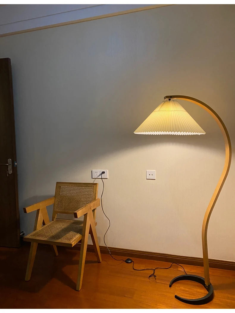 Lámpara de madera sólida con iluminación LED