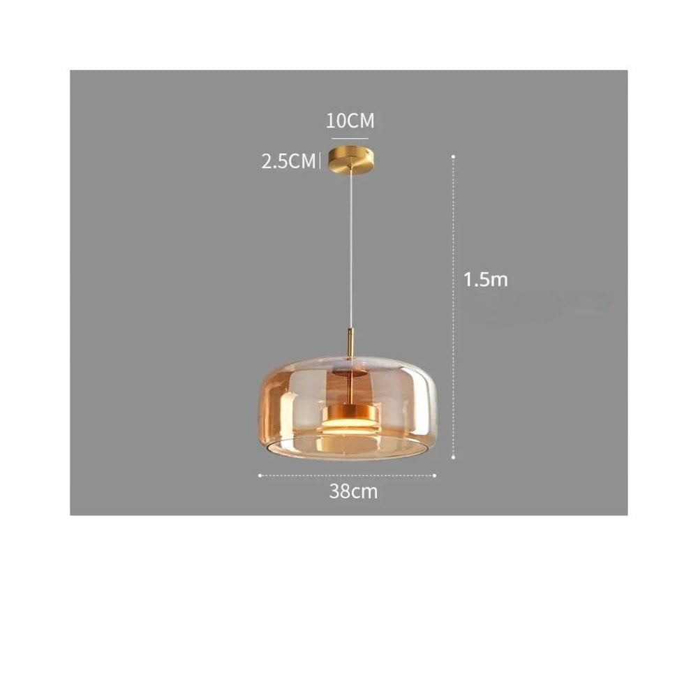 Suspensiones LED de vidrio nórdico