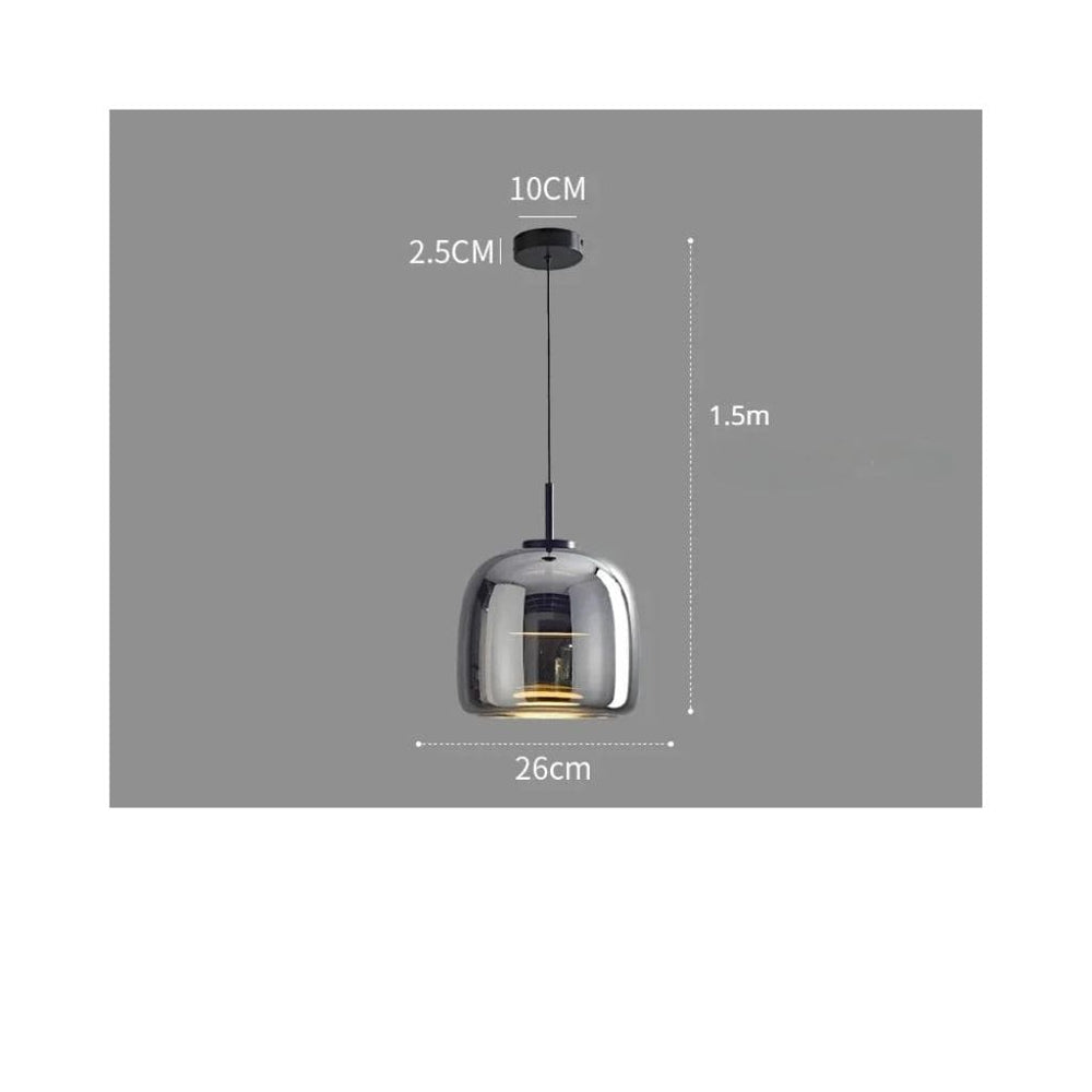 Suspensiones LED de vidrio nórdico