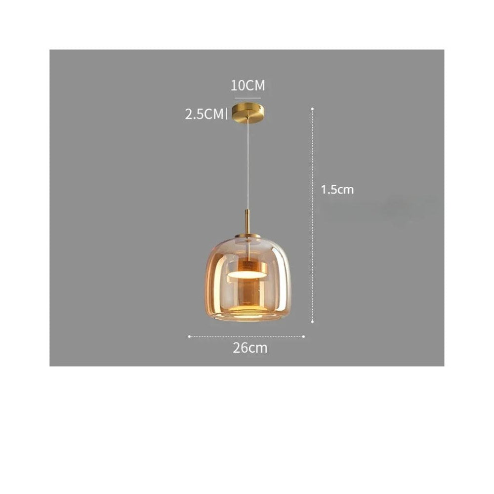 Suspensiones LED de vidrio nórdico