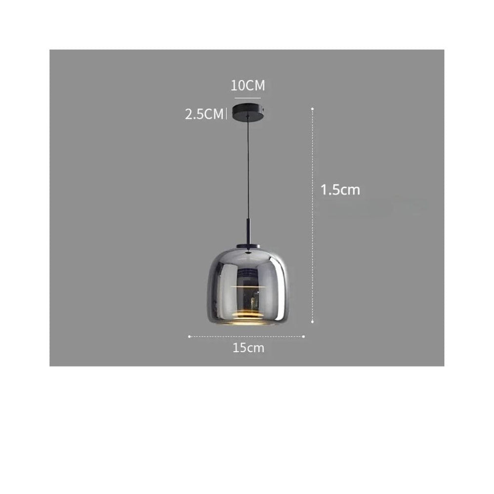 Suspensiones LED de vidrio nórdico