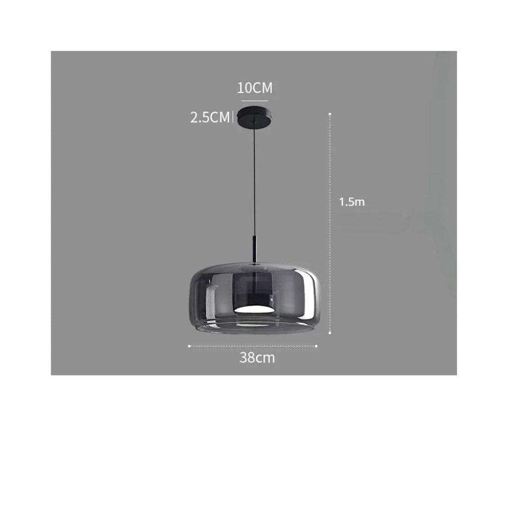 Suspensiones LED de vidrio nórdico