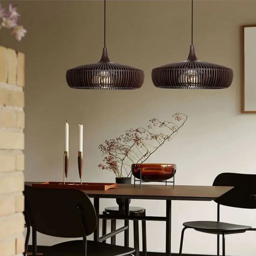 Suspensiones de madera LED