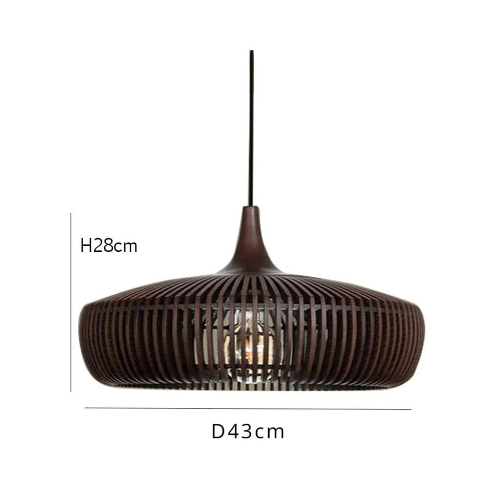 Suspensiones de madera LED