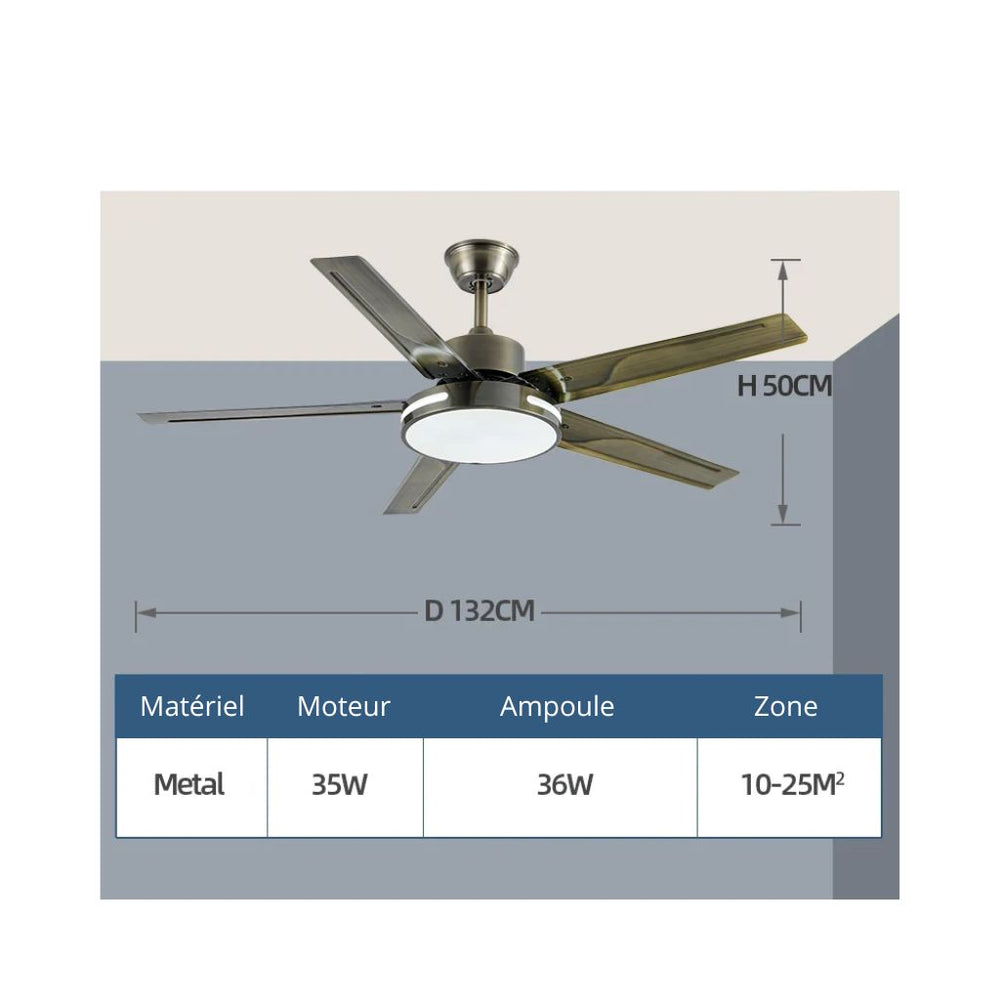 Ventilador de techo moderno nórdico