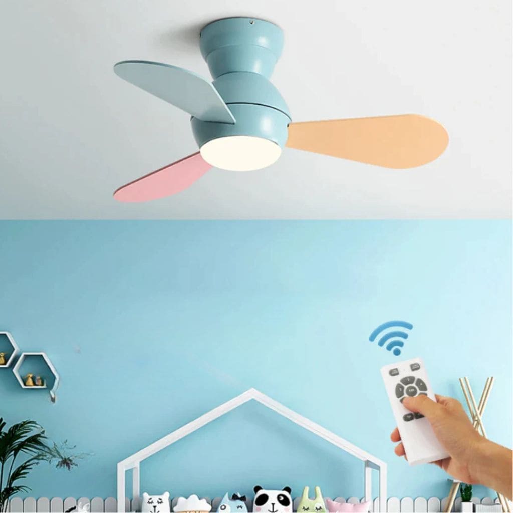 Ventilador de techo moderno para habitaciones para niños